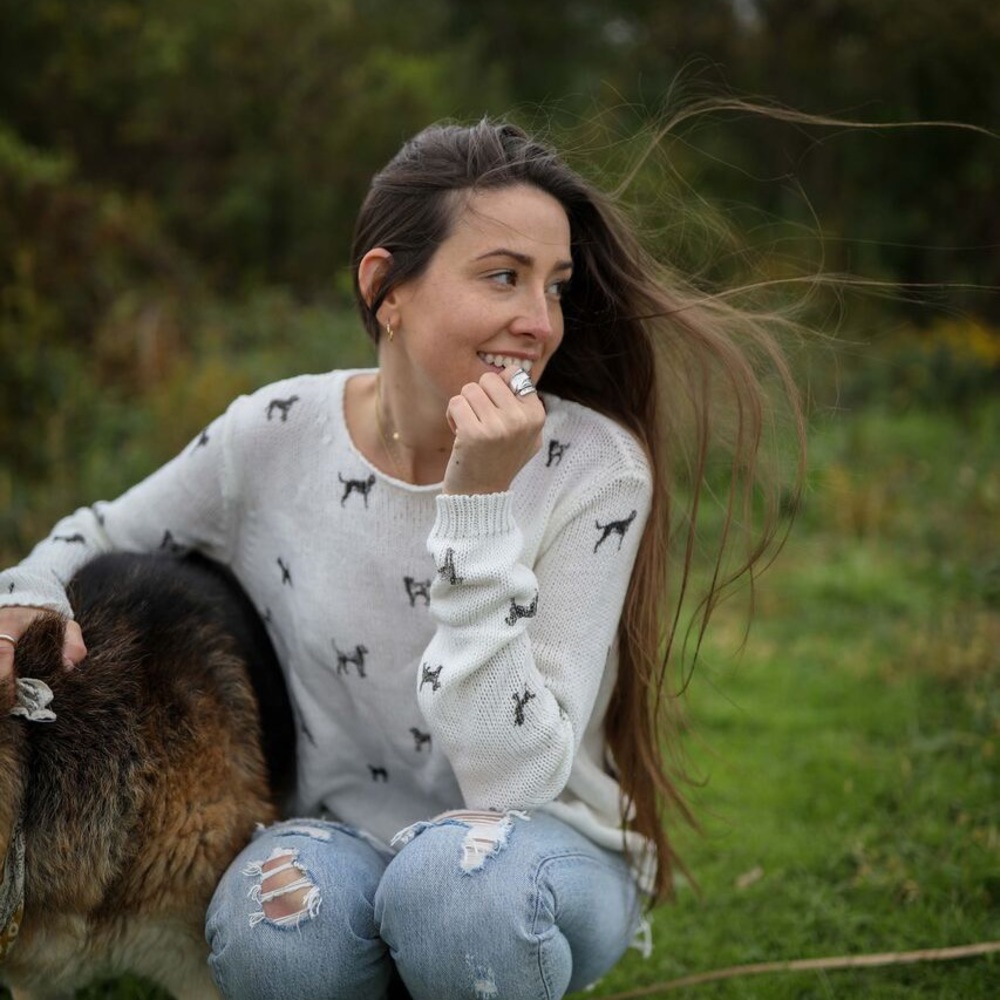 Mini Dogs Crew Neck Cotton Sweater